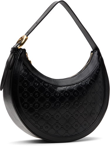 Håndtaske Marine Serre Marine Serre Moonogram Embossed Leather Eclips Bag Sort | WBA020A CLEA0051, 1