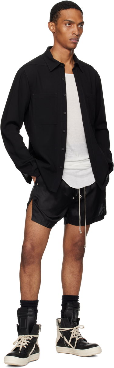 Skjorte Rick Owens Rick Owens Concordians Work Shirt Sort | RU02E1292 WA, 3