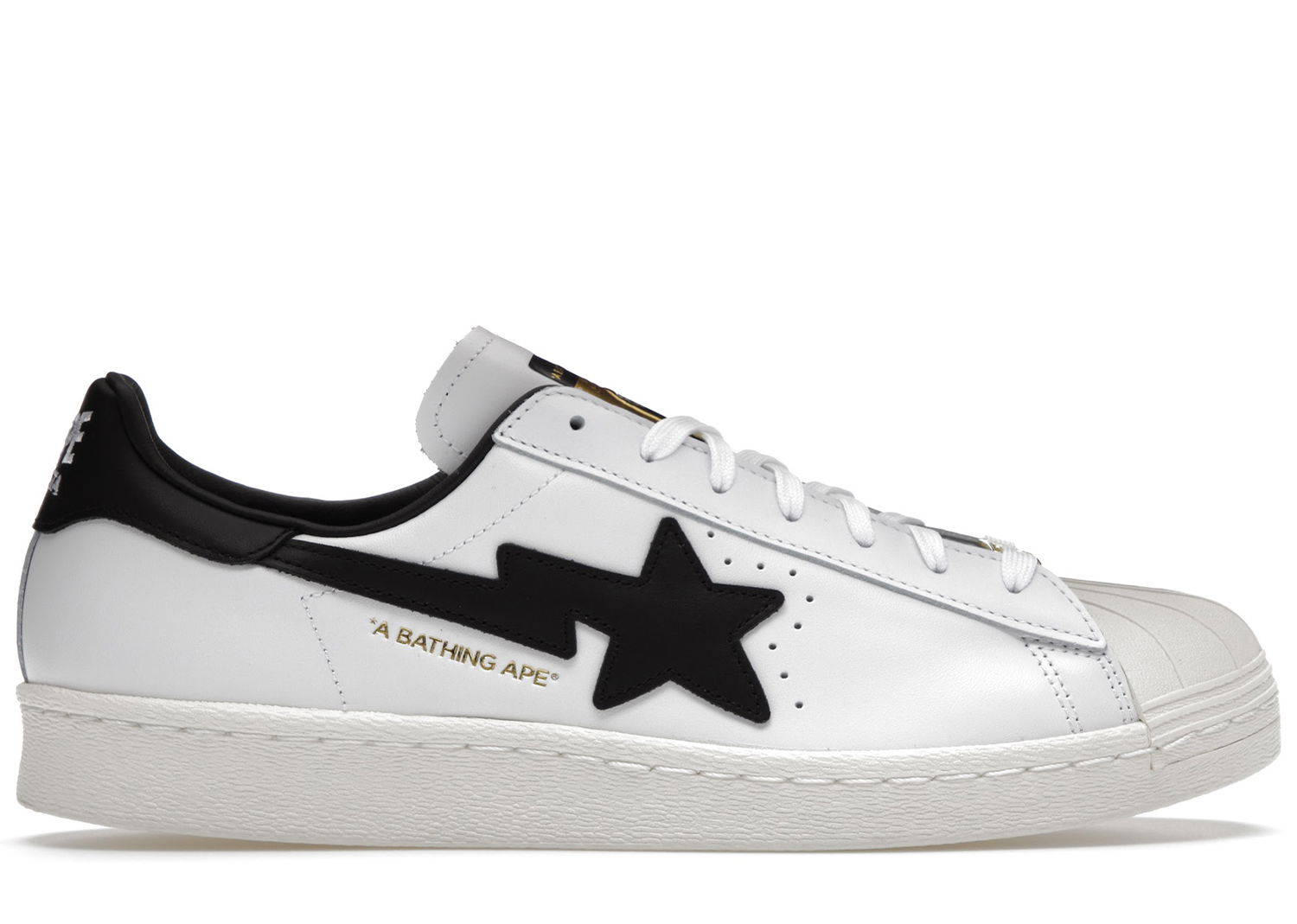Sneakers og sko adidas Originals Superstar 80s Bape White Black Hvid | GZ8980, 0
