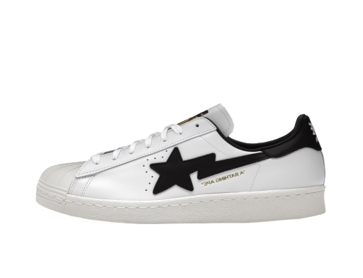 Sneakers og sko adidas Originals Superstar 80s Bape White Black Hvid | GZ8980