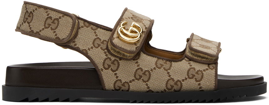 Sneakers og sko Gucci Double G Sandals "Beige" Beige | 771575 G1730, 0