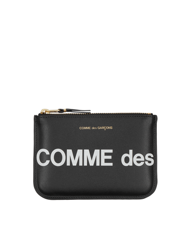 Tegnebog Comme des Garçons Huge Logo Zip Pouch Sort | SA8100HL 1, 3