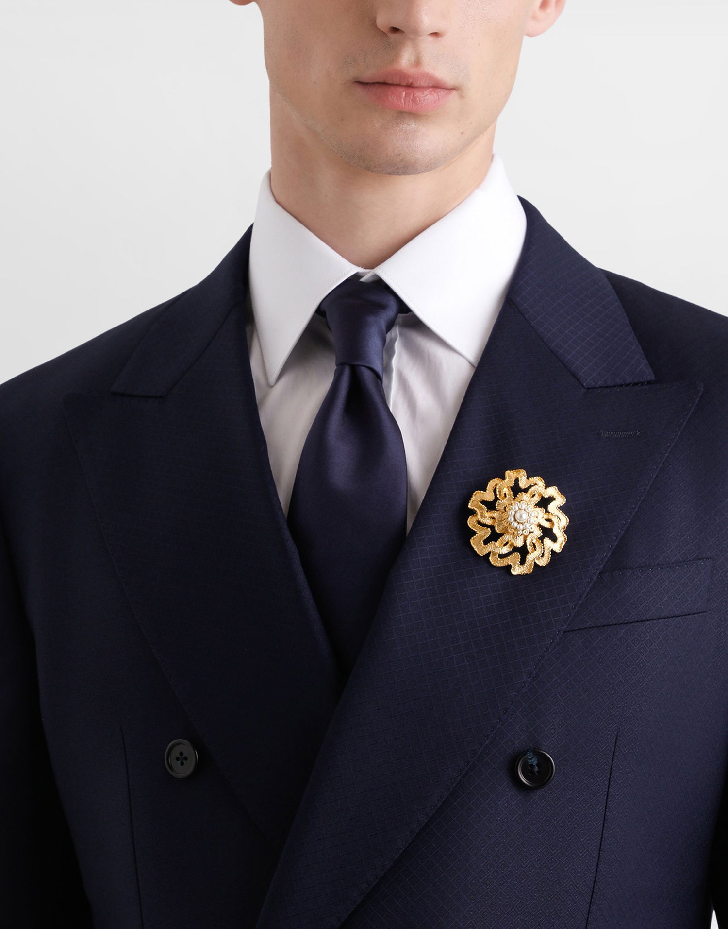 Stift Dolce & Gabbana Dolce & Gabbana Sicilian Gentlemen Gold-Tone & Faux Pearl Brooch Metalisk | WPR5S3W1111ZOO00, 1