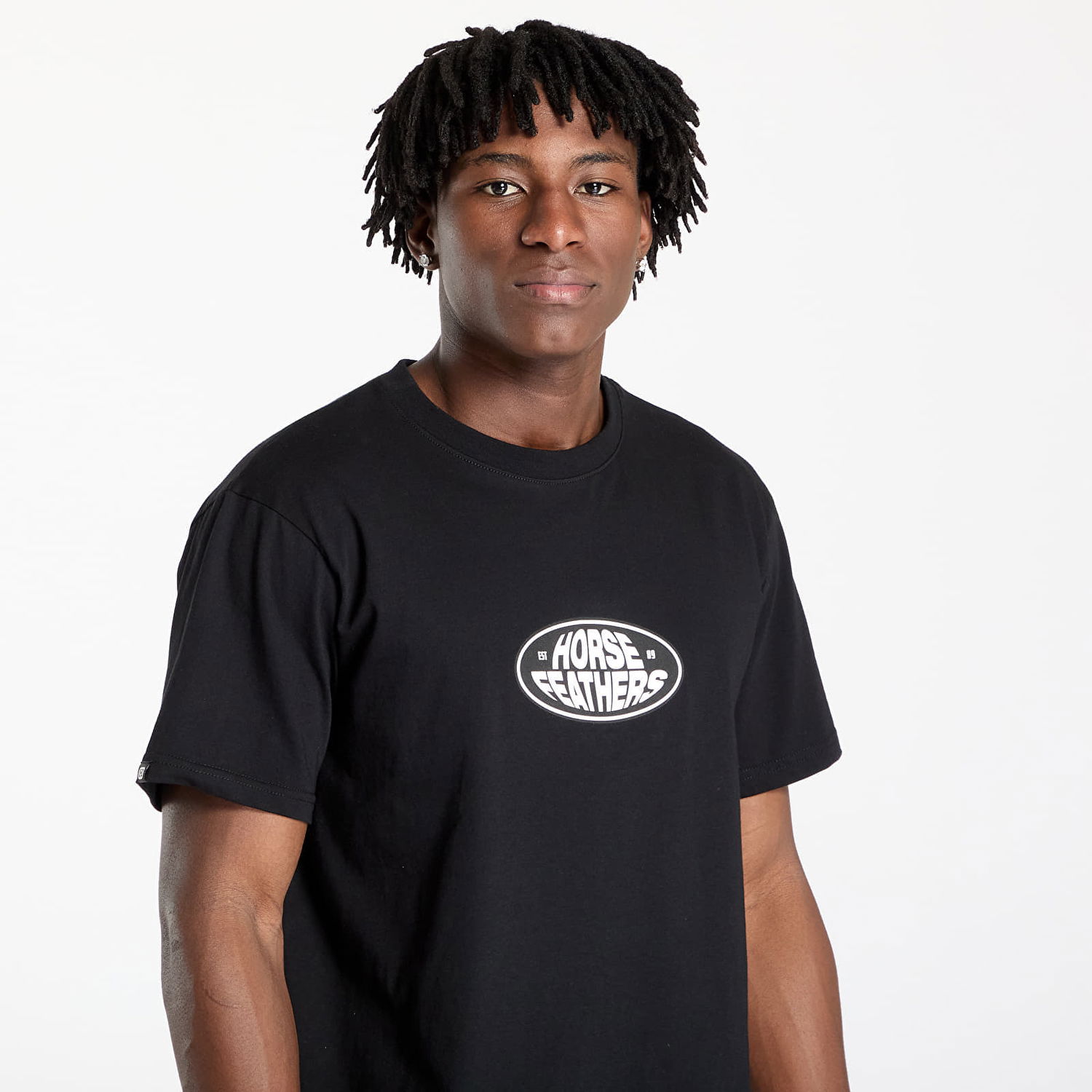 T-shirt Horsefeathers Horsefeathers Dynamo T-Shirt Sort | SM1381A, 1