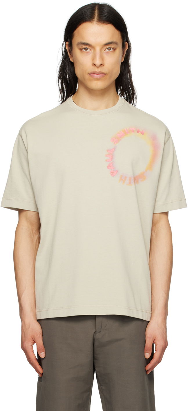 T-shirt Paul Smith Paul Smith Solar Flare T-Shirt Beige | M1R-110Y-KP3692-08