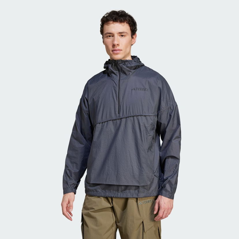 Vindjakke adidas Performance Terrex Xploric Wind Anorak Grå | JD8427
