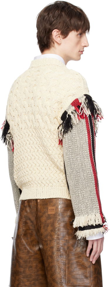 Sweater Andersson Bell Andersson Bell Tassel Sleeve Oversized Knit Sweater Hvid | atb1258u, 2