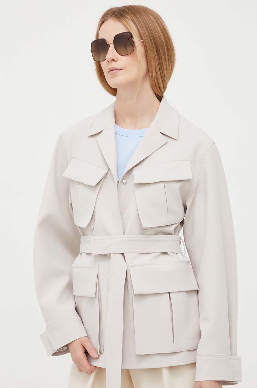 Frakker CALVIN KLEIN Coat Hvid | K20K205882, 0