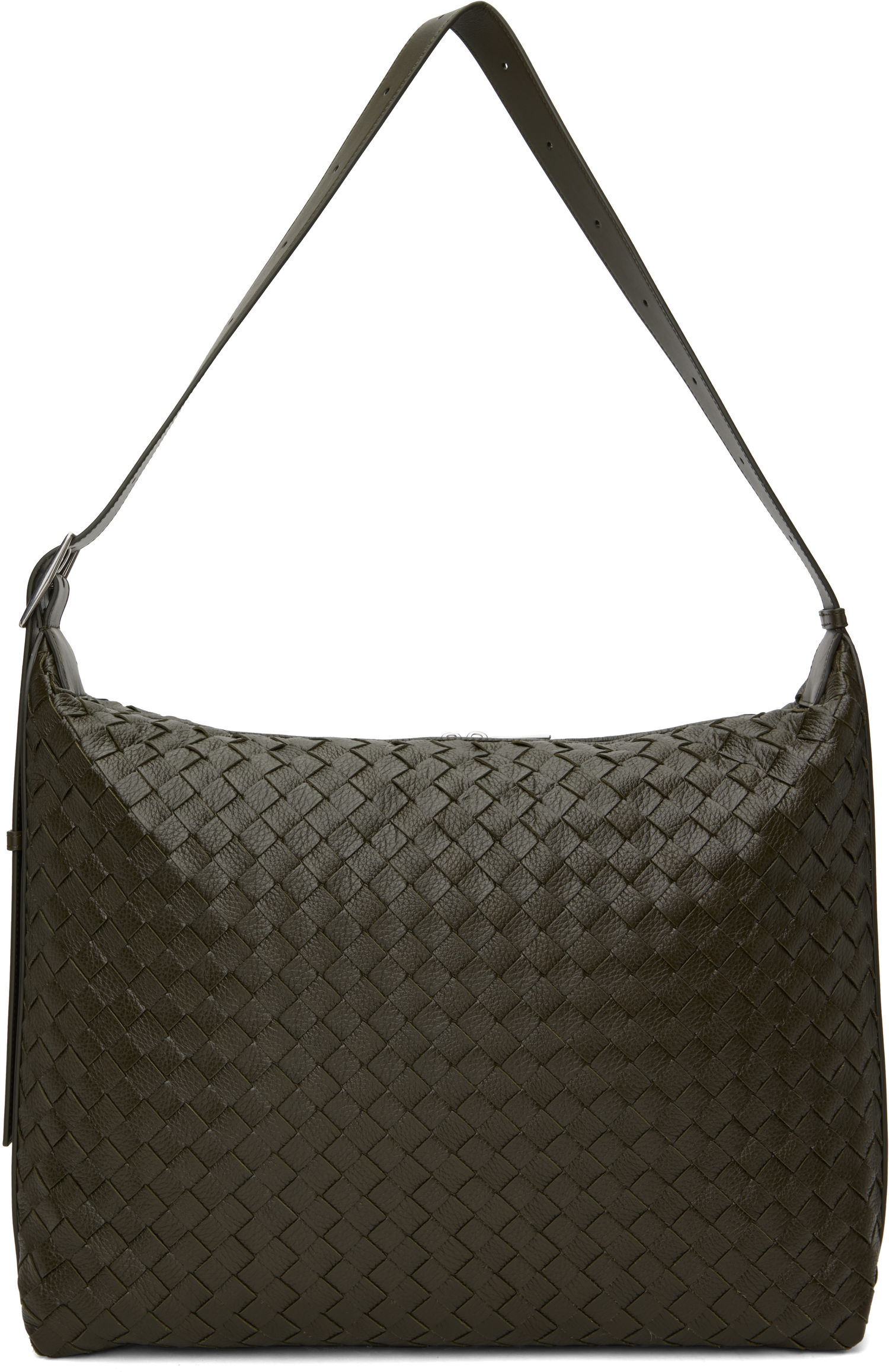 Rejsetaske Bottega Veneta Bottega Veneta Woven Leather Traveller Bag Grøn | 806974 V4TD1 3386, 0