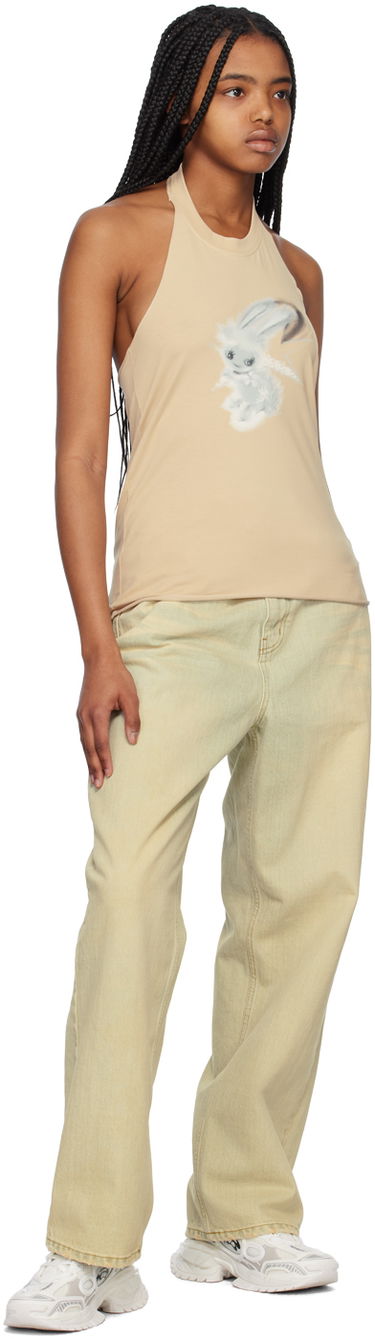 Jeans We11done Wide-Leg Jeans Grøn | WD-DP1-23-357-W-BG, 3