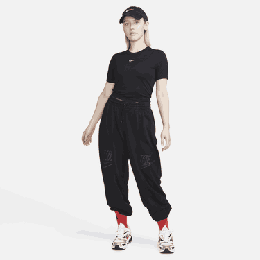 Crop top Nike Essential Slim Crop Swoosh Tee Sort | FB2873-010, 1