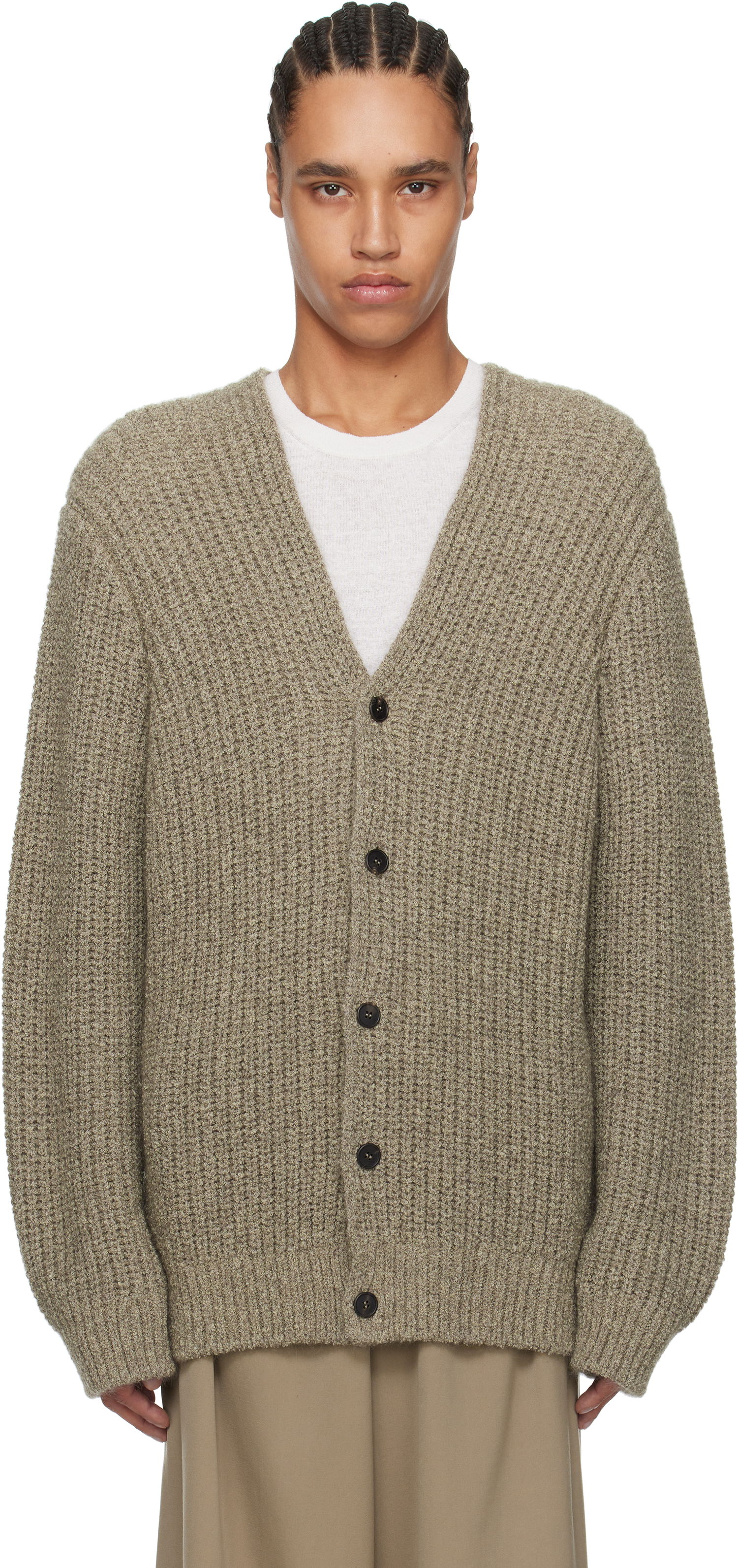 Sweater The Row The Row Gert Knit Cardigan Beige | 871-Y900, 0