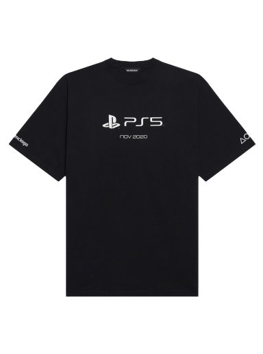 T-shirt Balenciaga Playstation Small Fit Tee Sort | 661705 TKVF3 1070