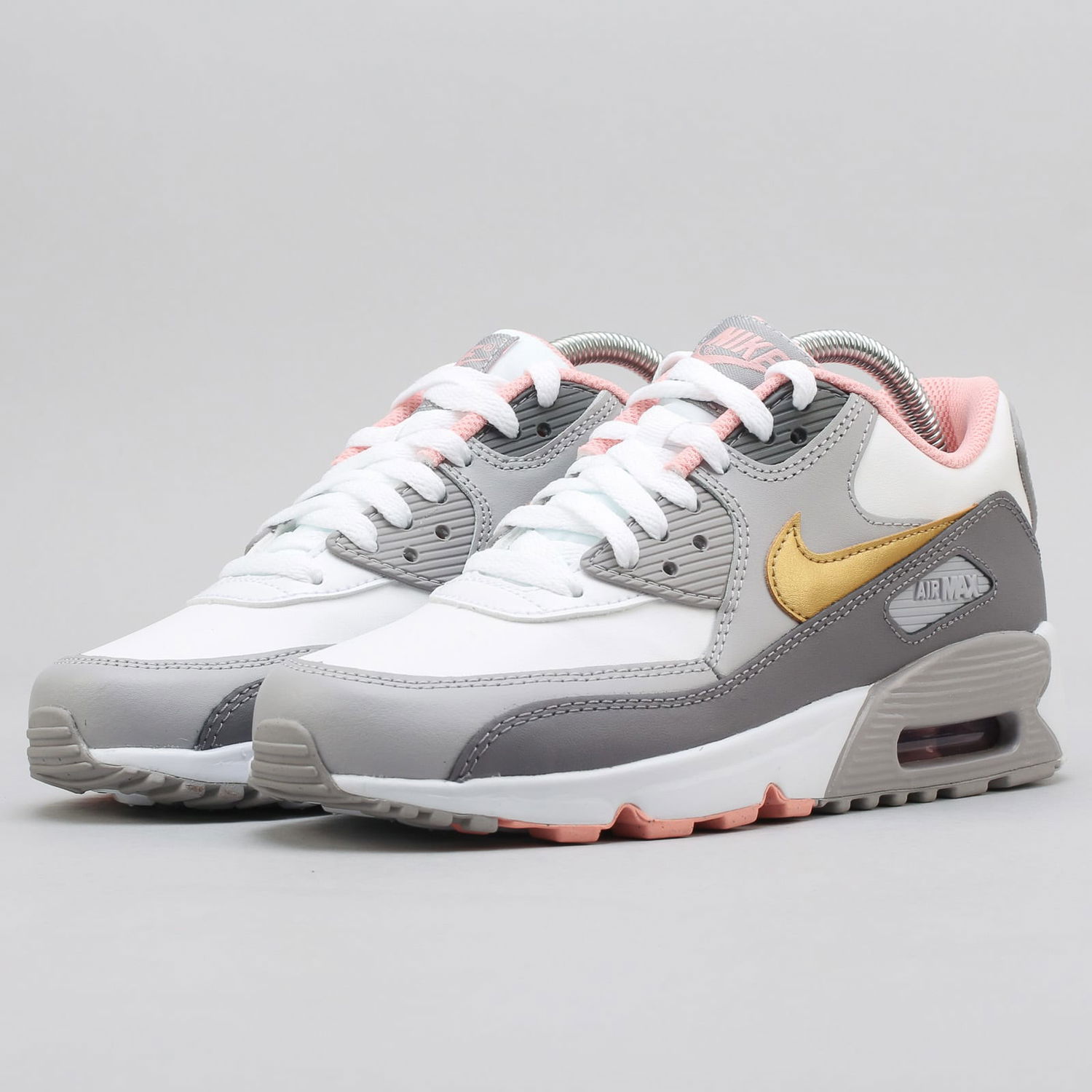 Sneakers og sko Nike Air Max 90 Leather "Gunsmoke Pink" GS Grå | 833376-011, 1