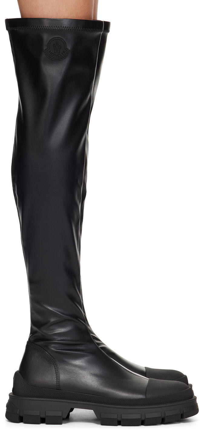 Tøj Moncler Moncler Hevea High Tall Boots Sort | J209B4G00060M4369