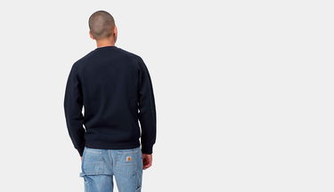 Sweatshirt Carhartt WIP WIP Chase Mørkeblå | I026383_00H_XX, 4