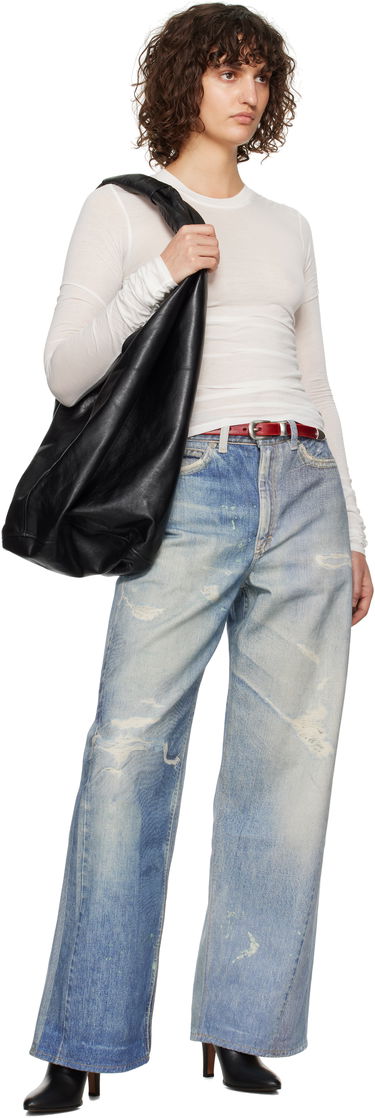 T-shirt OUR LEGACY OUR LEGACY Strain Slim Longsleeve T-Shirt Hvid | W2256SW, 3