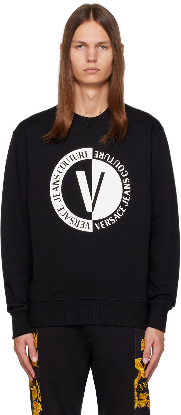 Sweatshirt Versace Jeans Couture V-Emblem Sweatshirt Sort | E75GAIG06_ECF00G, 0
