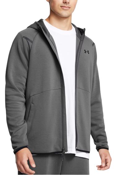 Sweatshirt Under Armour UA Unstoppable Flc FZ HD Hoodie Grå | 1389352-025, 0