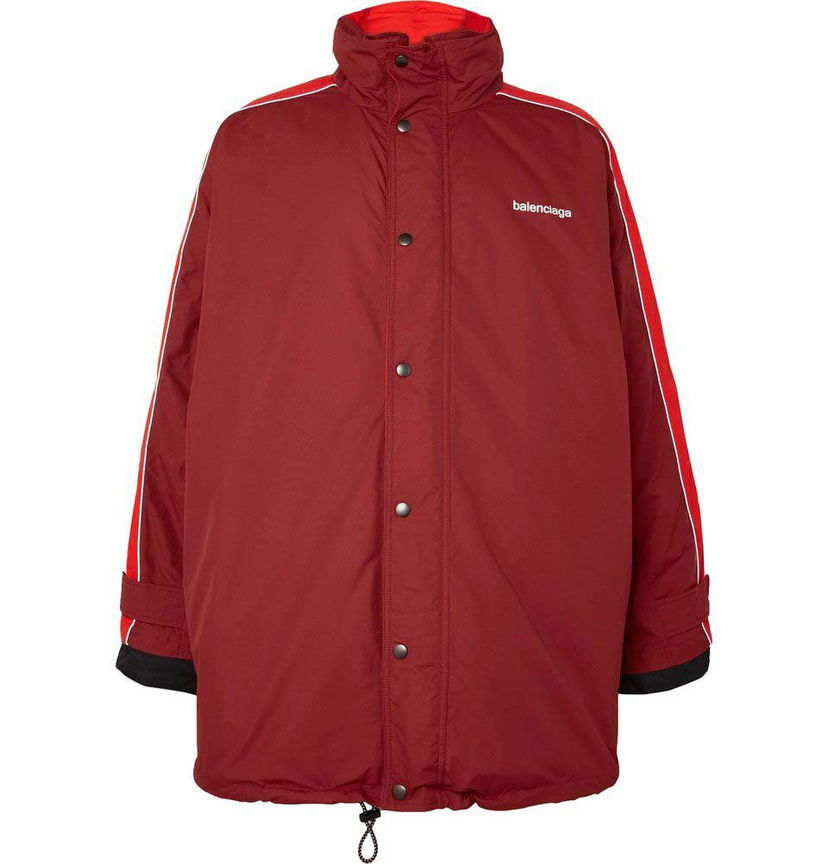 Vindjakke Balenciaga Oversized Padded Windbreaker Rød | 511210 TXD12 6314
