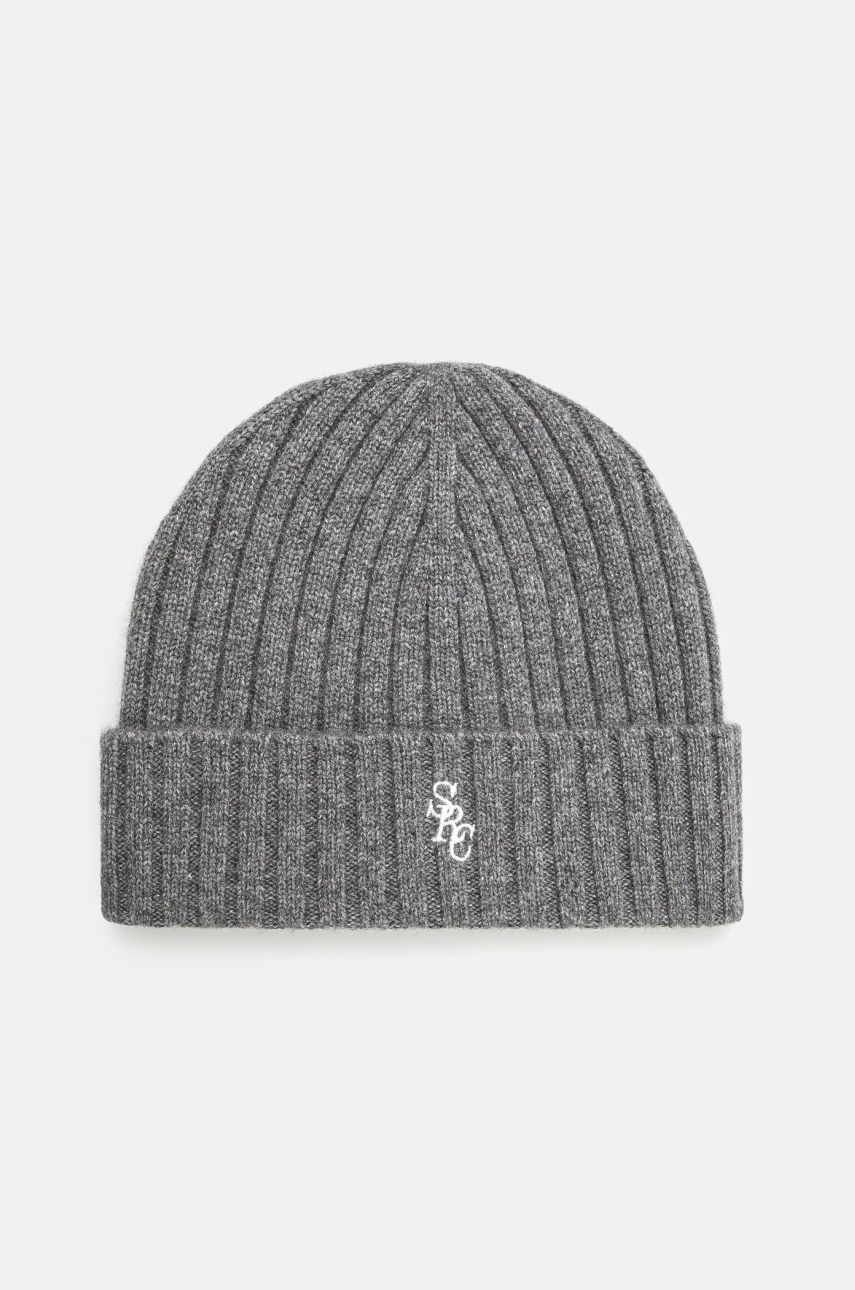 Beanie Sporty & Rich SRC Wool Cashmere Beanie Grå | AC066506302GY03, 0
