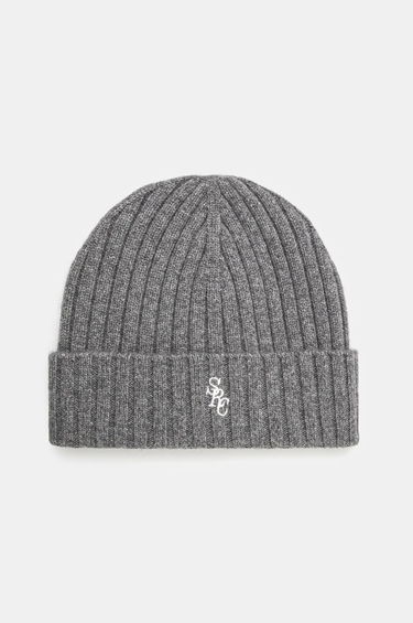 Beanie Sporty & Rich SRC Wool Cashmere Beanie Grå | AC066506302GY03, 0