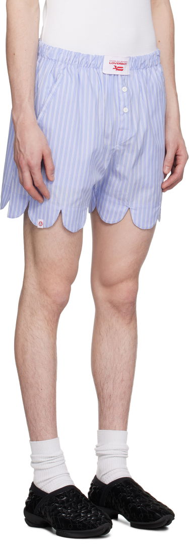 Boksere Charles Jeffrey Loverboy Charles Jeffrey LOVERBOY Scalloped Boxer Shorts Blå | 54030402, 4