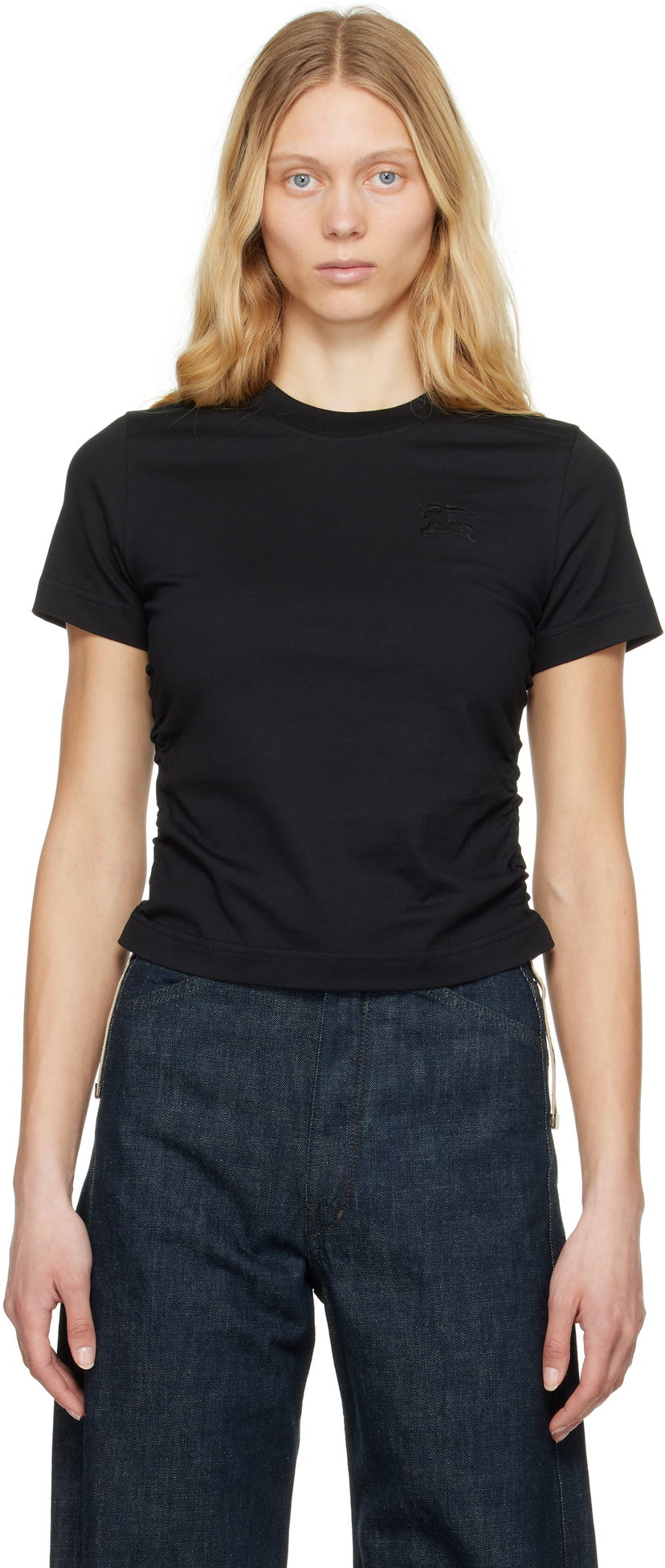 T-shirt Burberry Burberry Cotton T-Shirt Sort | 8109187
