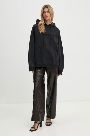 Sweatshirt Nanushka High-Waisted Wide-Leg Pants Sort | NW24PFOW19271, 1