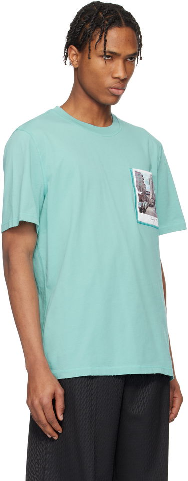 T-shirt Helmut Lang Helmut Lang Brooklyn Postcard T-Shirt Grøn | O10HM516, 1