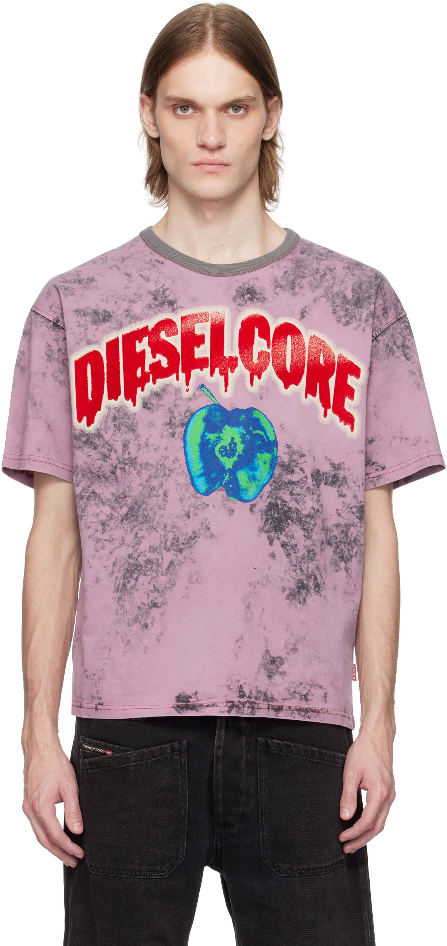 T-shirt Diesel Diesel T-Boxt-R9 Graphic T-Shirt Lyserød | A16164-0GIAR-3DMA, 0
