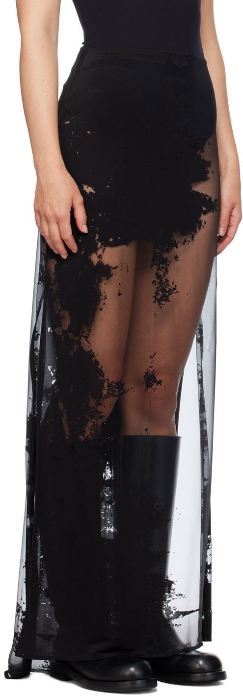 Nederdel Ann Demeulemeester Ann Demeulemeester Vivi Maxi Sheer Skirt Sort | 2401-W-JSK29-FA440-099, 1