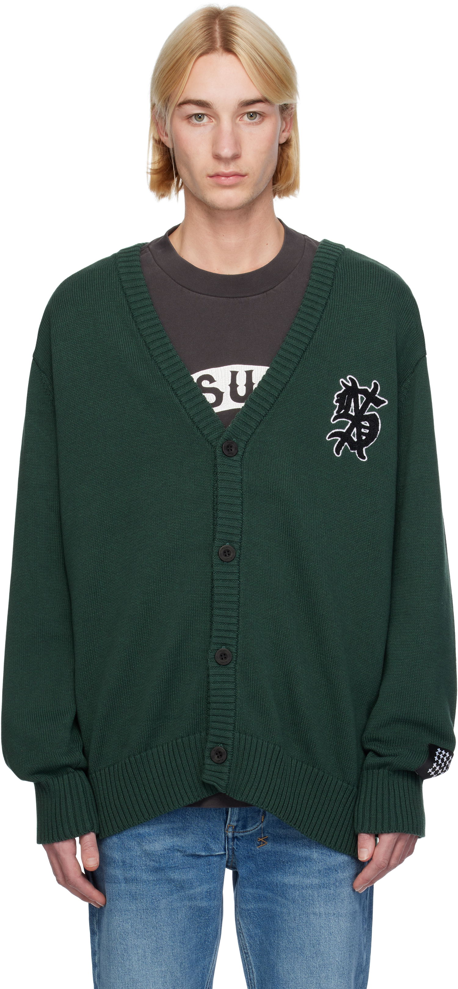 Sweater Ksubi Cardigan Grøn | MFA24KW005, 0