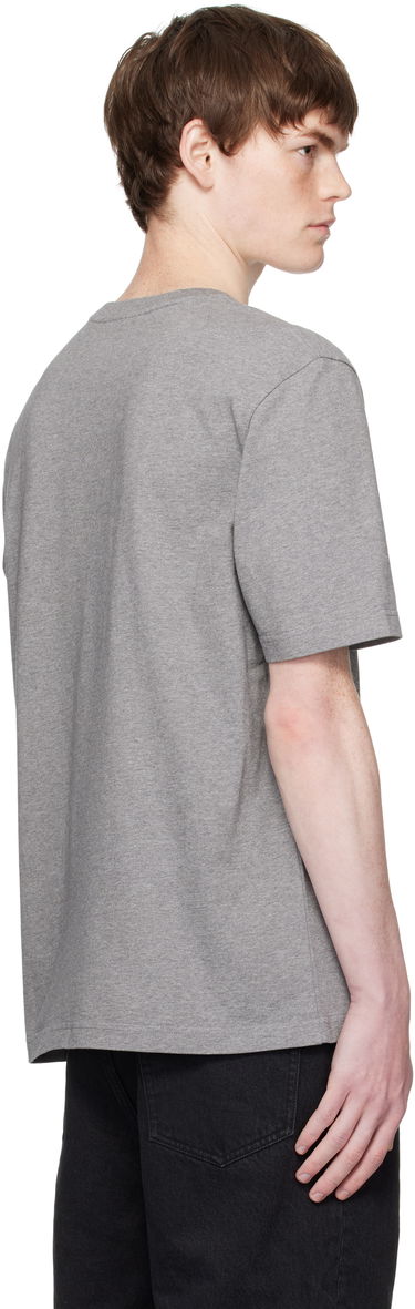 T-shirt MAISON KITSUNÉ Maison Kitsuné Fox Head Patch Comfort T-Shirt Grå | PM00108KJ7025, 2