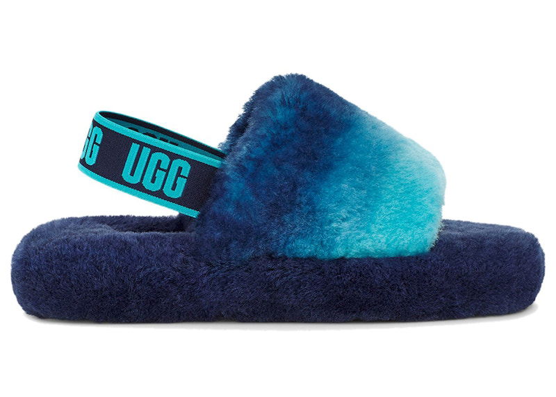 Sneakers og sko UGG Fluff Yeah Slide Gradient Blå | 1120772K-BCB, 0