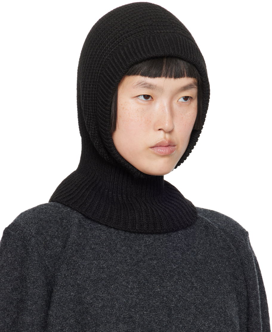 Beanie LEMAIRE Lemaire Rib Knit Hood Sort | AC1089 LK121, 1
