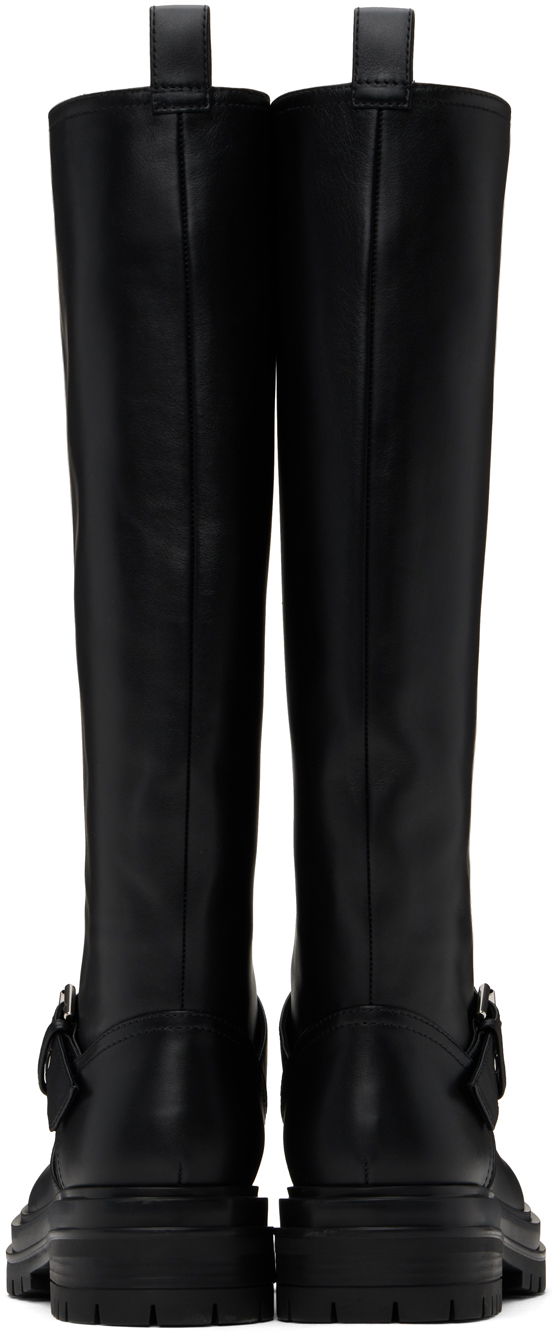 Sneakers og sko Gianvito Rossi Thiago Tall Leather Boots Sort | G80151-20GOM-VGI, 1