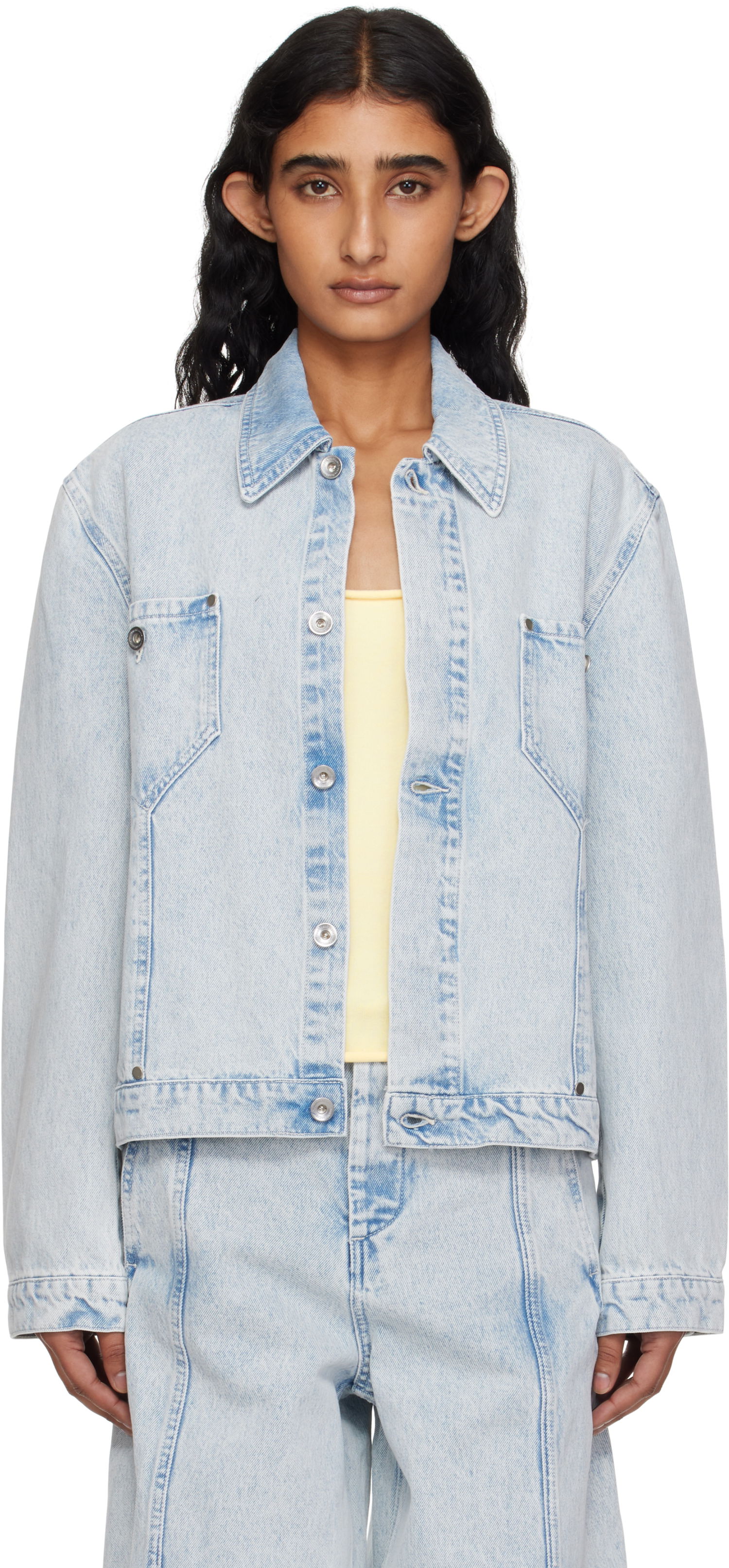 Jakke YMC YMC Loft Denim Jacket Blå | Q5YMC, 0
