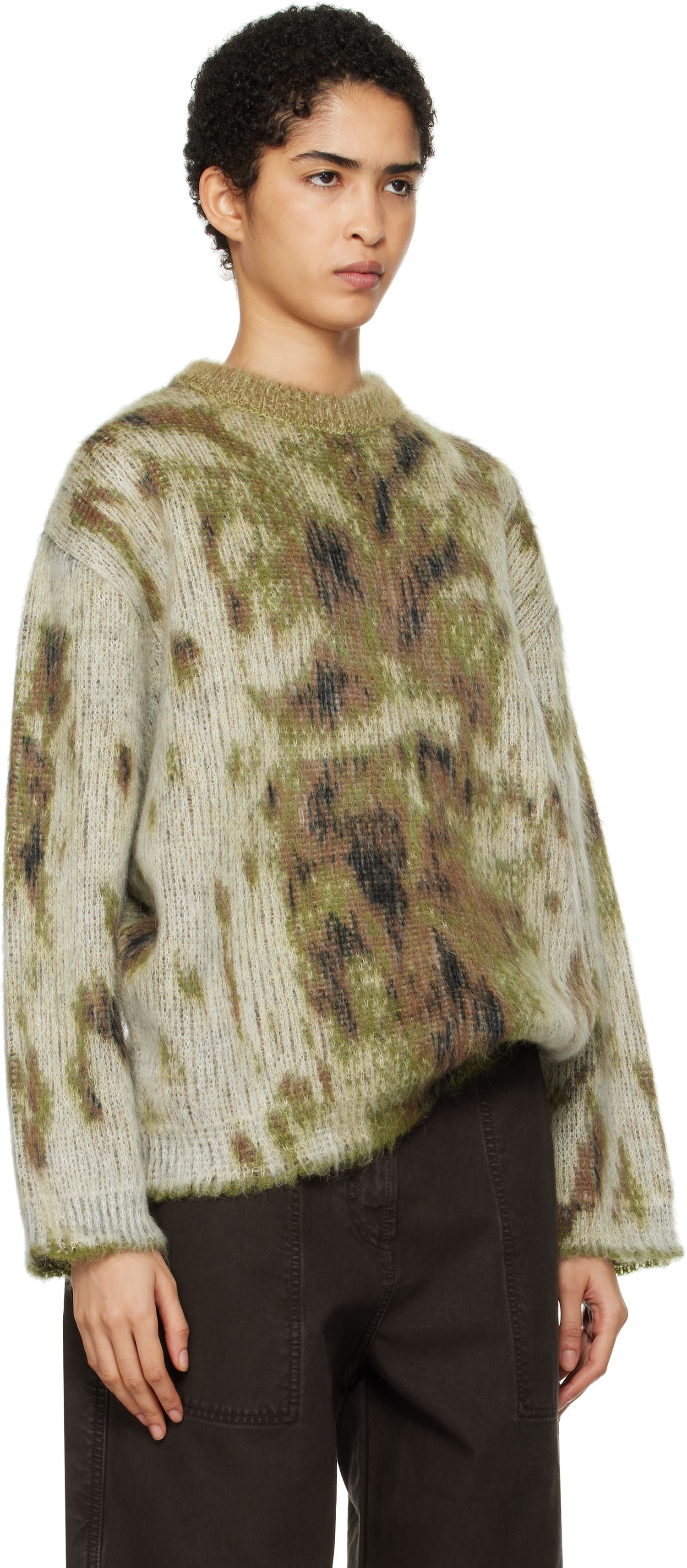 Sweater The Attico Attico Abstract Knit Sweater Grøn | 250WCK00115 KAC001AA, 1