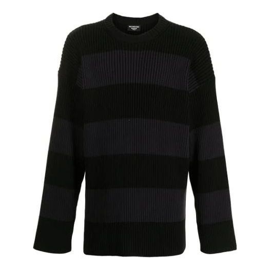 Sweater Balenciaga Striped Sweater Sort | 657404T31984058, 0