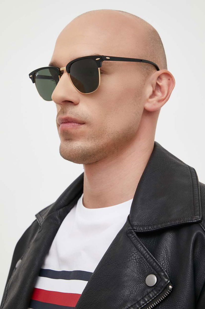 Solbriller Ray-Ban Sunglasses Clubmaster Sort | 0RB3016