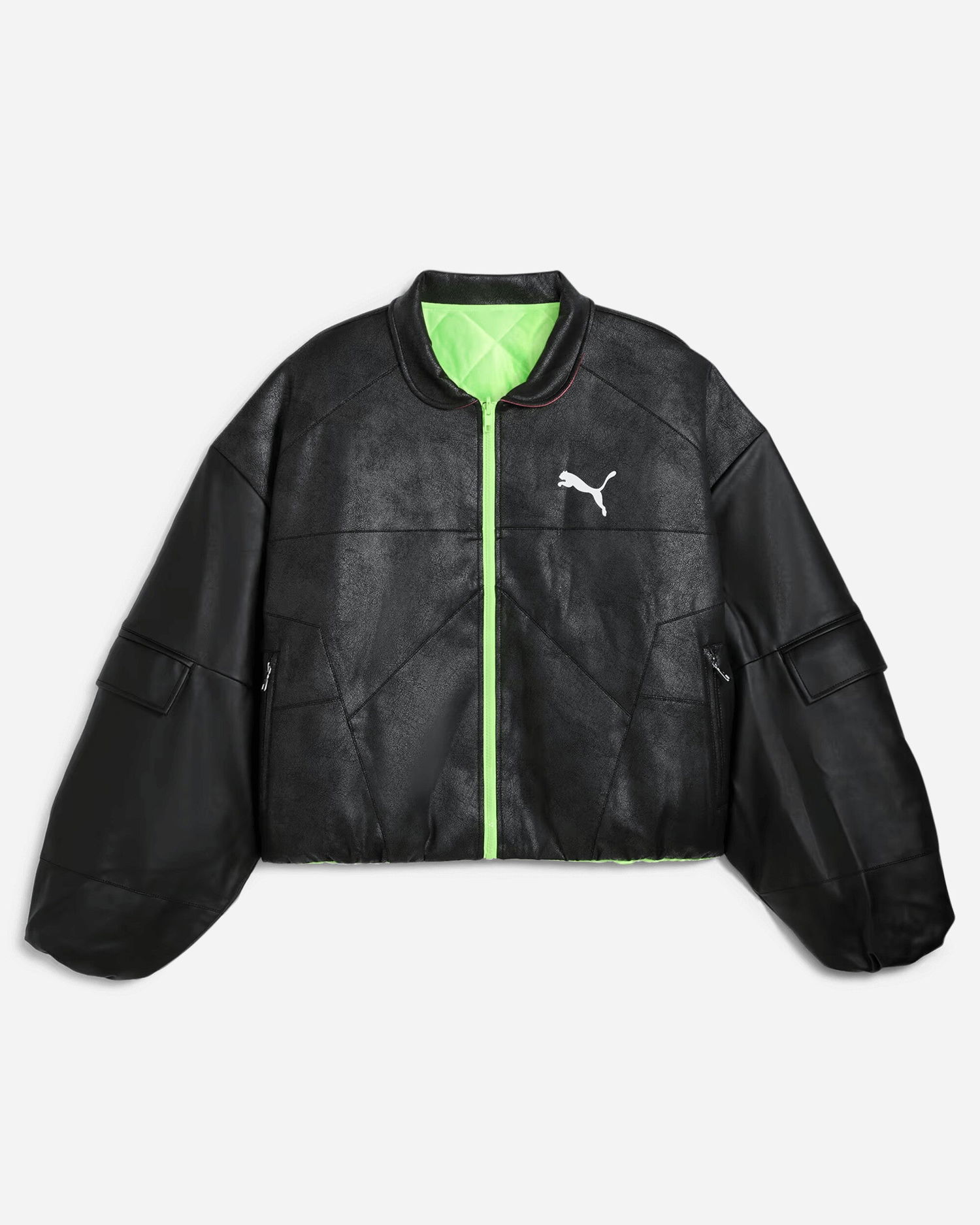 Bomberjakke Puma A$AP Rocky Pleather Jacket Sort | 632480-01, 1