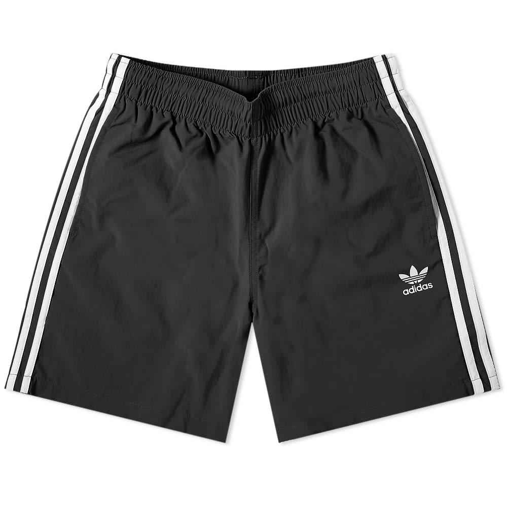 Badetøj adidas Originals 3 Stripe Swim Shorts Sort | GN3523, 0