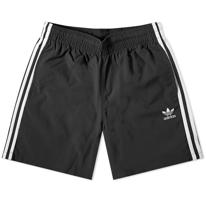 Badetøj adidas Originals 3 Stripe Swim Shorts Sort | GN3523
