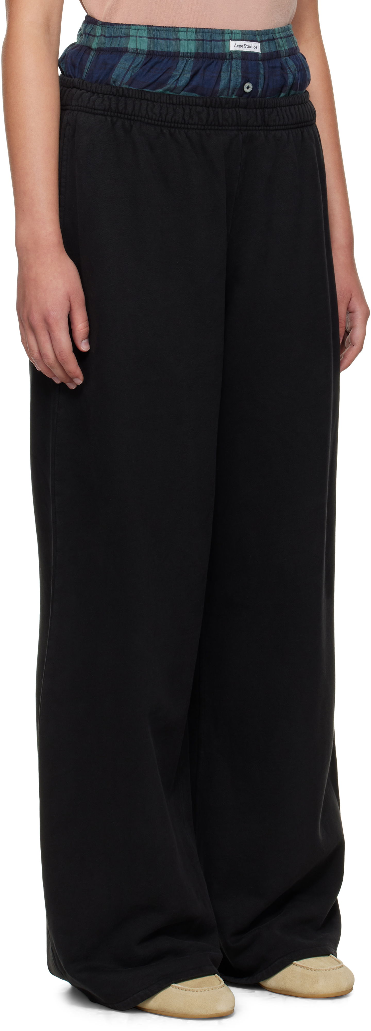 Joggingbukser Acne Studios Acne Studios Layered Sweatpants Sort | AK0914-, 1