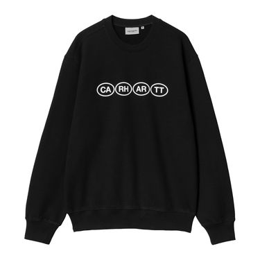 Sweatshirt Carhartt WIP Bumper Sweatshirt Sort | I034728_9, 0