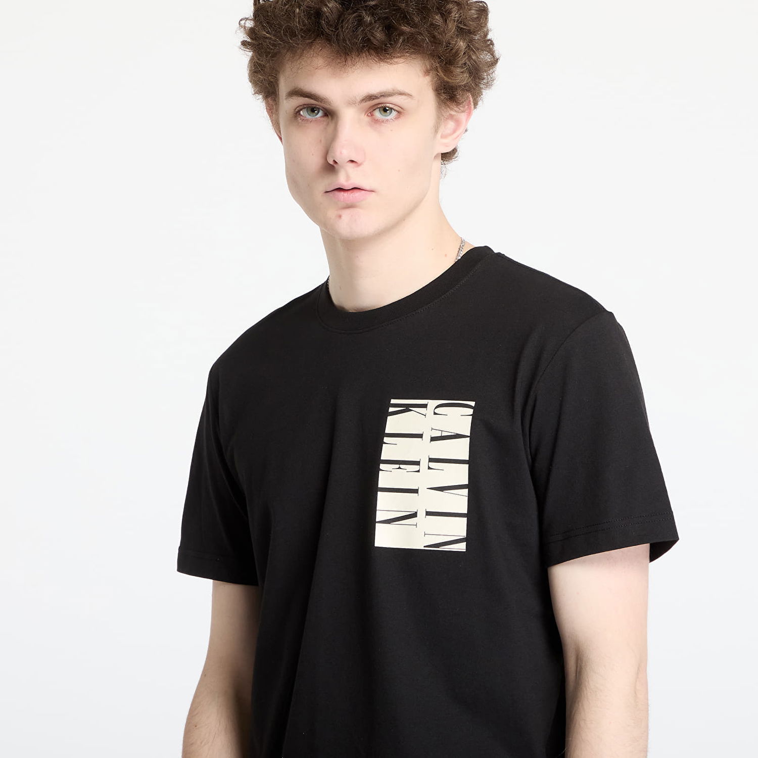 T-shirt CALVIN KLEIN Calvin Klein Jeans Serif Box Graphic Tee Sort | J30J327474 BEH, 1