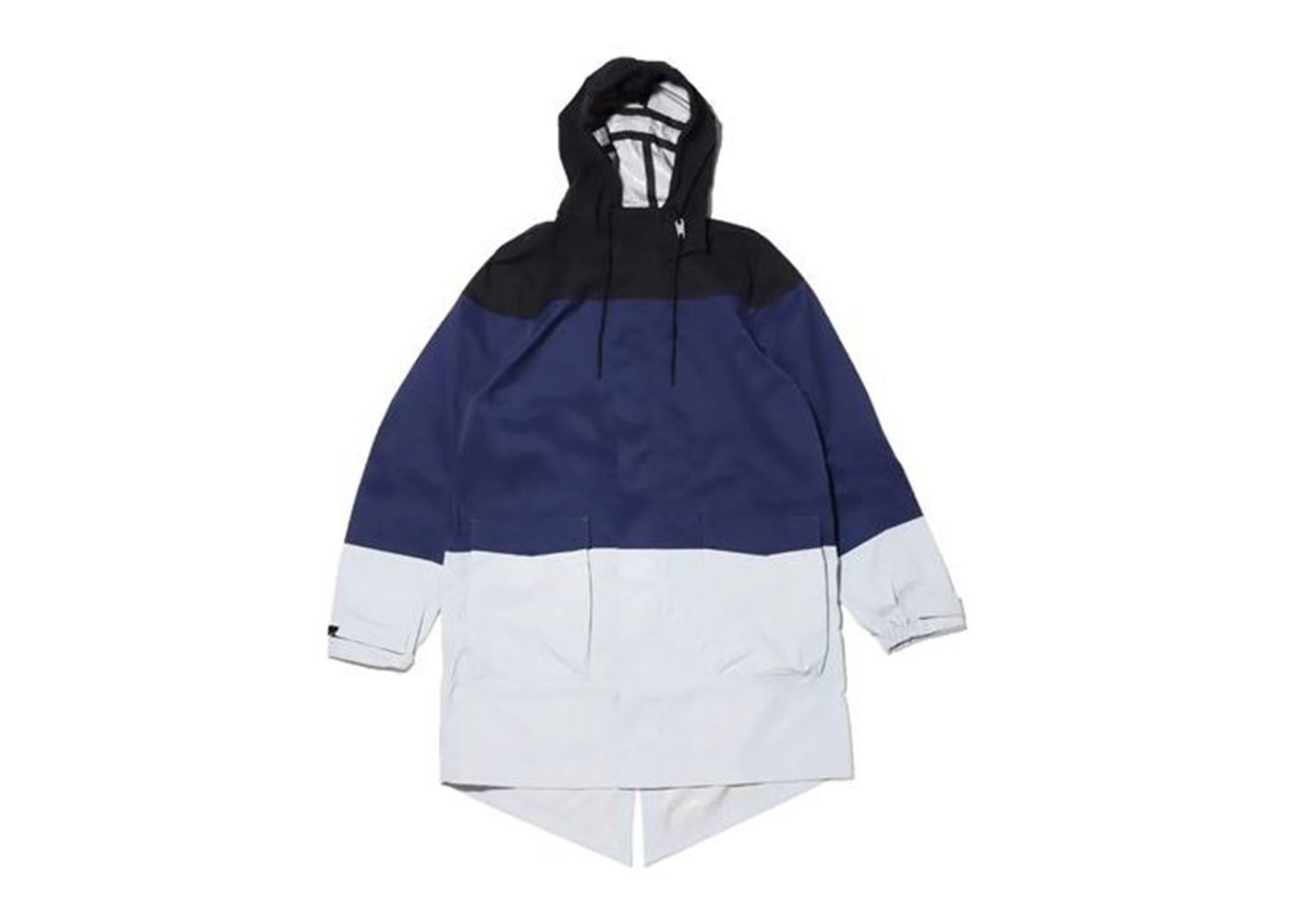 Jakke Nike Lab Colorblock Windbreaker Parka Jacket Black/Midnight Navy/Wolf Grey Mørkeblå | CD6391-010, 0