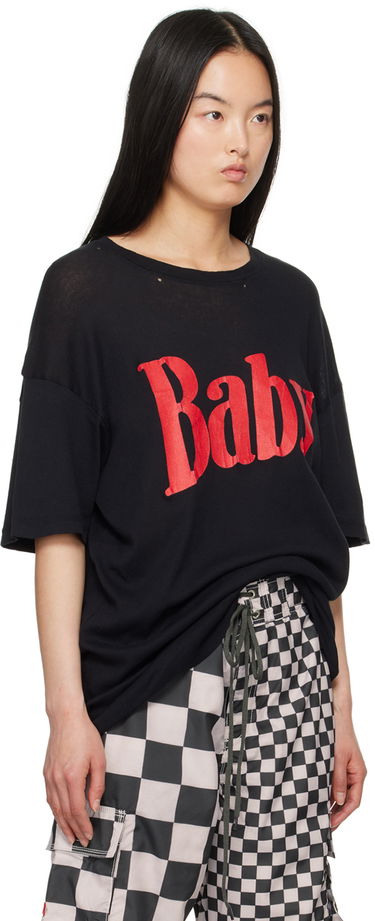 T-shirt ERL ERL 'Baby' Print T-Shirt Sort | ERL08T016, 4
