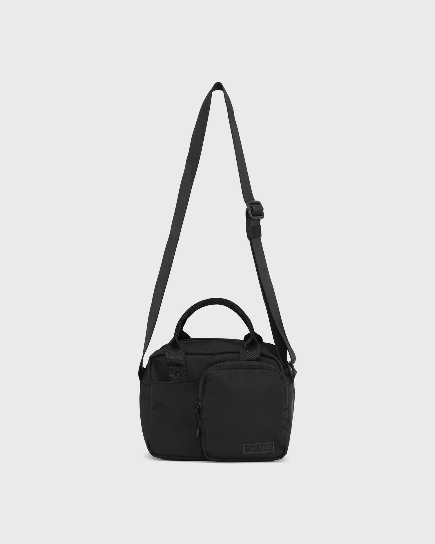 Skuldertaske GANNI Recycled Tech Festival Top Handle Sort | 5714667357722, 0
